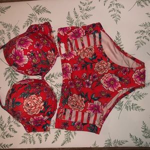 Floral Shade & Shore high waisted bikini!